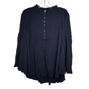 Free People Navy‎ Blouse